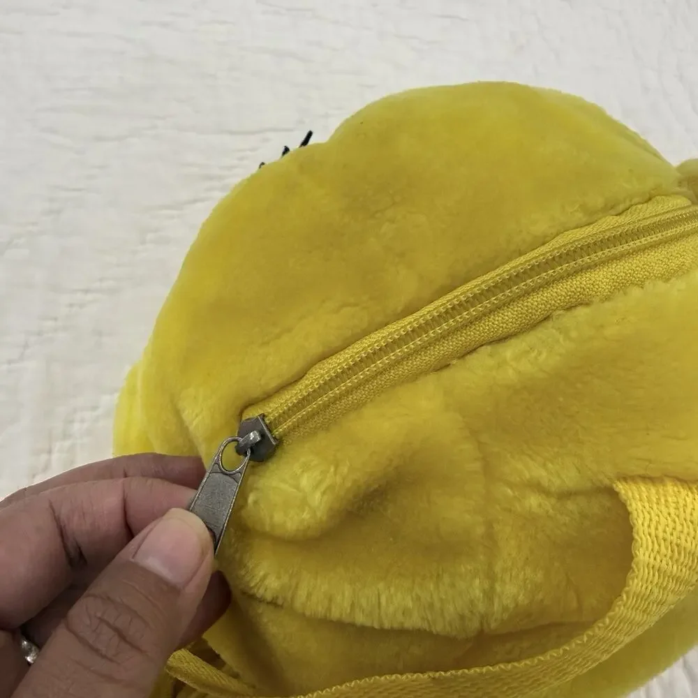 Vintage 90’s Tweety Bird Plush Small Mini Backpack Zip Adjustable Yellow